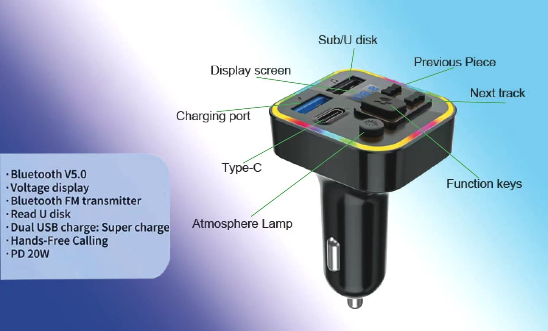 car mp3 player bluetooth